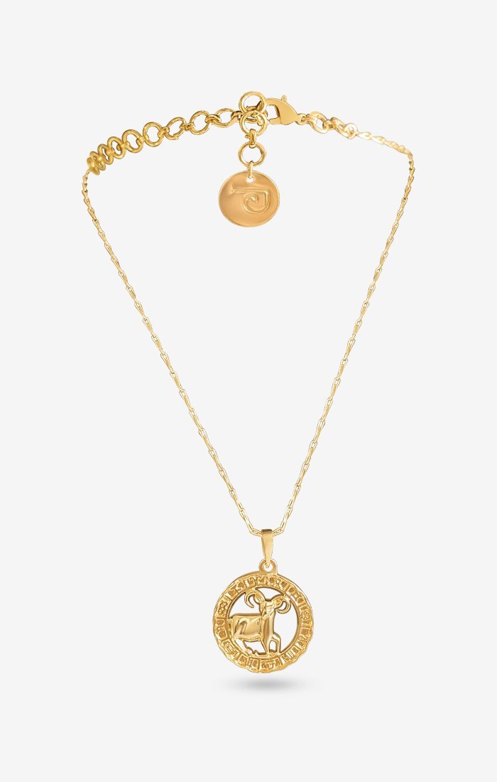 Zodiacali Gold Charm Necklace