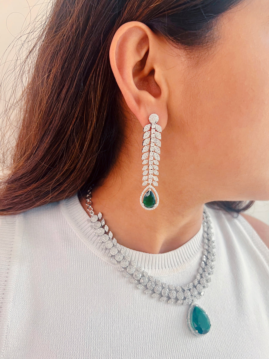 Gisele Emerald Set (Earrings & Necklace)