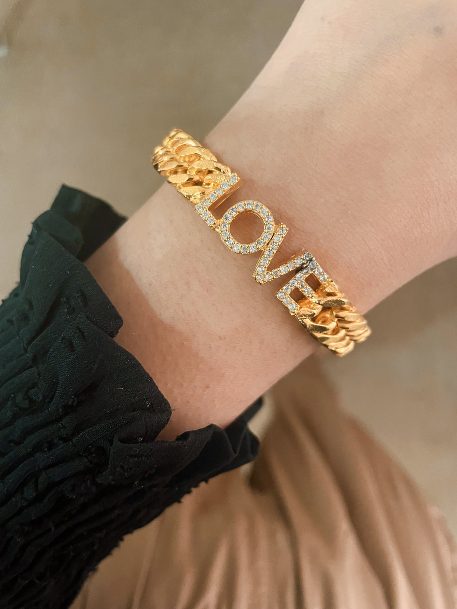 Love Nome Iniziale Cuff - Bracelet